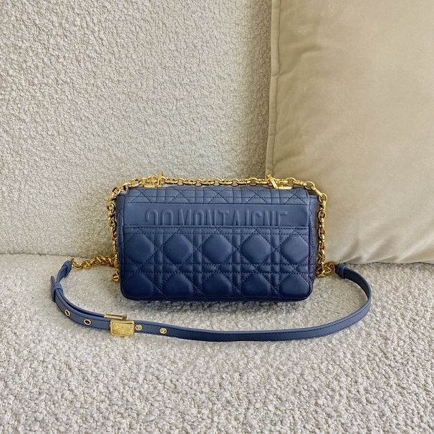 Dior original calfskin small caro bag M9241 blue