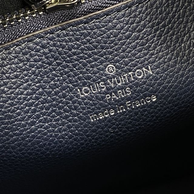 Louis vuitton original mahina leather muria bucket bag M59554 blue