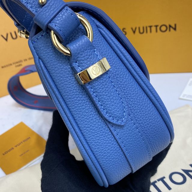 2022 Louis vuitton original calfskin pont 9 soft mm handbag M58968 blue