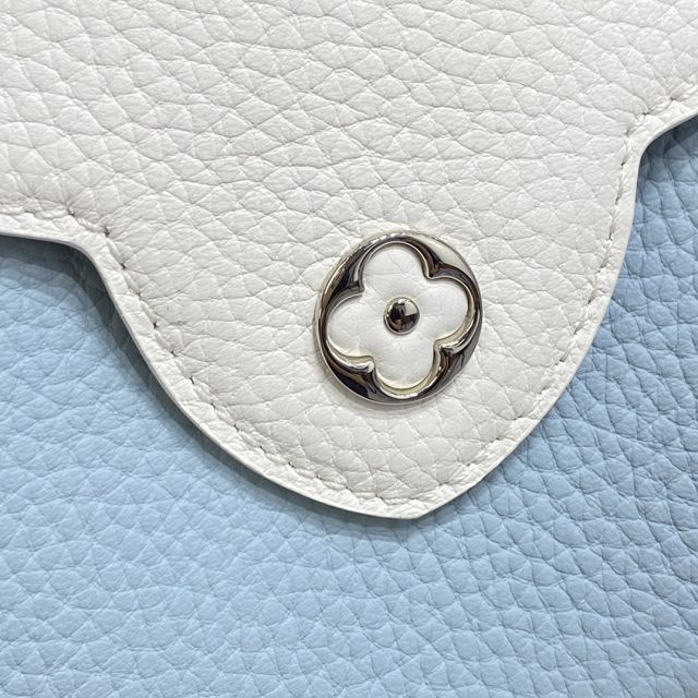 Louis vuitton original calfskin capucines mini handbag M57519 blue&white