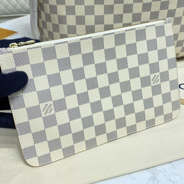 Louis vuitton original damier aziur neverfull gm N41360 beige