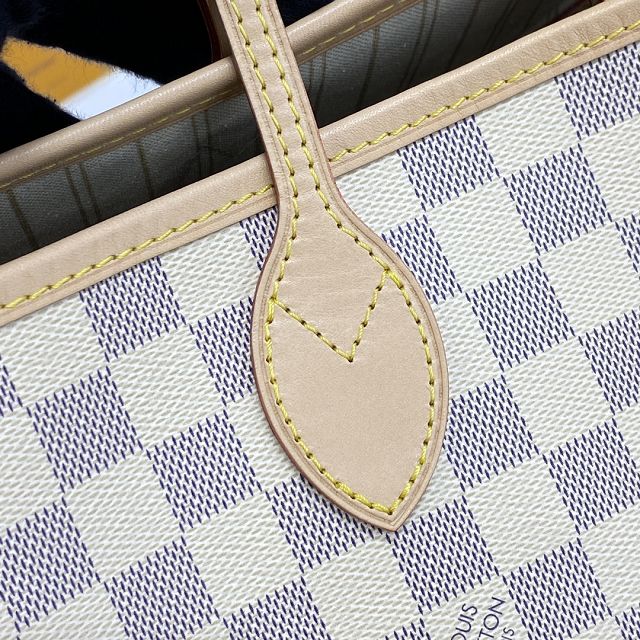 Louis vuitton original damier aziur neverfull gm N41360 beige