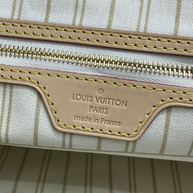 Louis vuitton original damier aziur neverfull gm N41360 beige