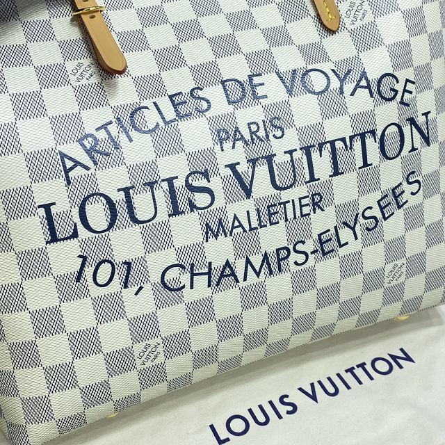 Louis vuitton original damier azur neverfull mm N41375 