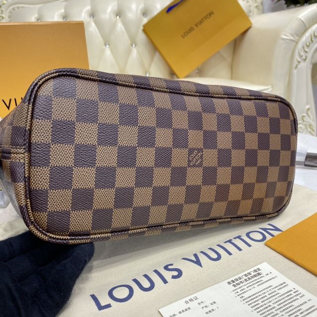 Louis vuitton original damier ebene neverfull pm N41359 red