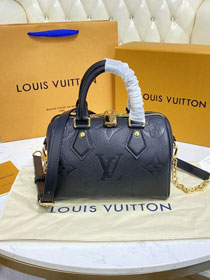 Louis vuitton original monogram calfskin speedy 20 M58953 black