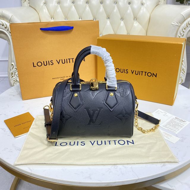 Louis vuitton original monogram calfskin speedy 20 M58953 black