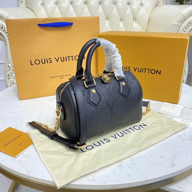 Louis vuitton original monogram calfskin speedy 20 M58953 black