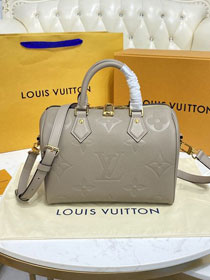 Louis vuitton original monogram calfskin speedy 25 M59273 grey