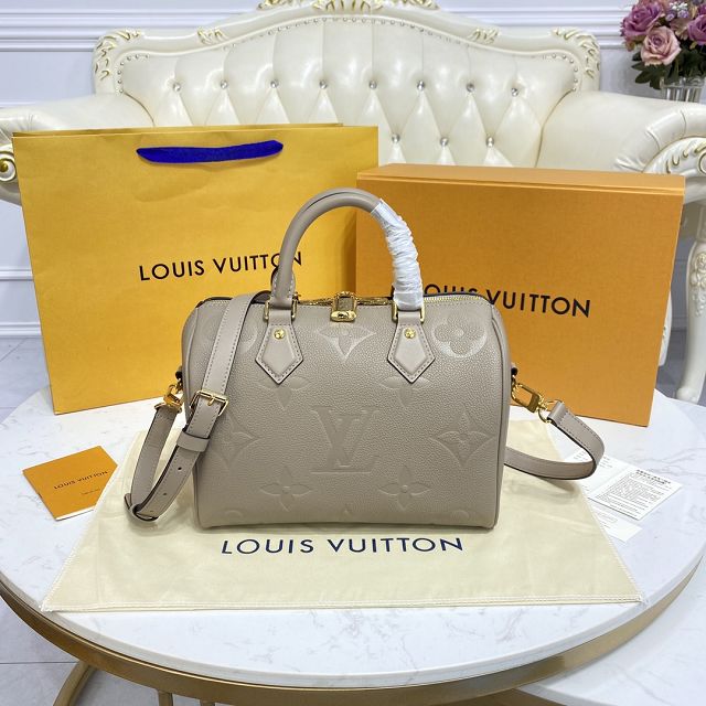 Louis vuitton original monogram calfskin speedy 25 M59273 grey