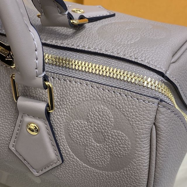 Louis vuitton original monogram calfskin speedy 25 M59273 grey