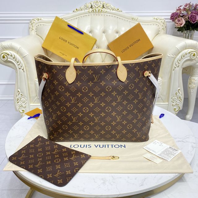 Louis vuitton original monogram canvas neverfull gm M40990 beige