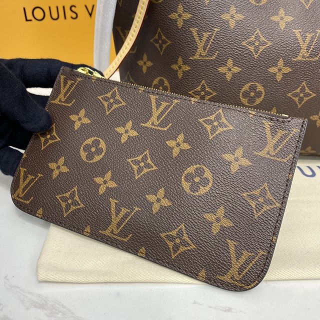 Louis vuitton original monogram canvas neverfull pm M41000 beige