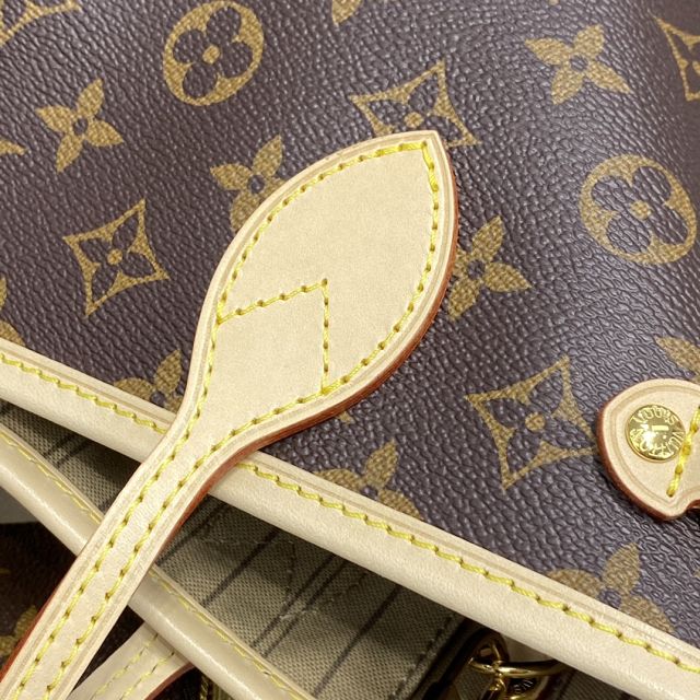 Louis vuitton original monogram canvas neverfull pm M41000 beige