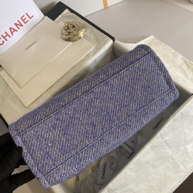 CC original mixed fibers mini shopping bag A66939-2 blue