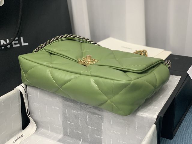 CC original calfskin medium 19 flap bag AS1161 olive