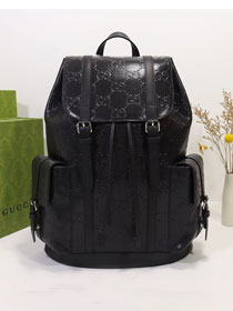 GG original embossed calfskin backpack 625770 black