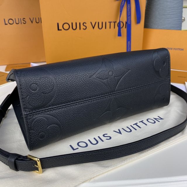 Louis vuitton original embossed calfskin onthego pm M45661 black