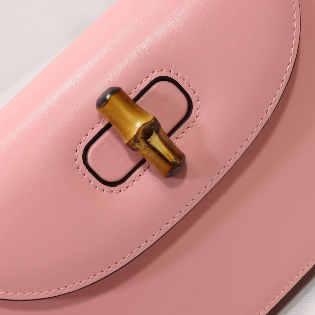2022 GG original calfskin small top handle bag 675797 pink