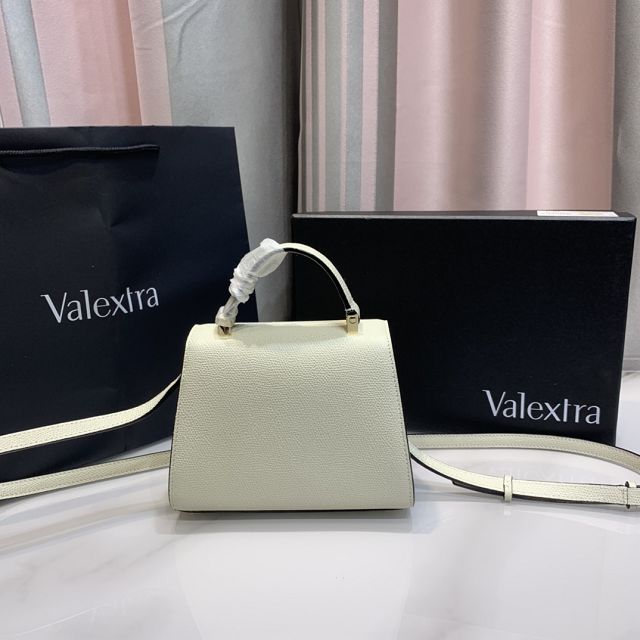 Valextra original calfskin iside nano bag 21028 white