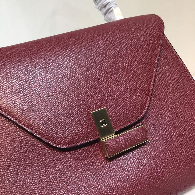 Valextra original calfskin iside medium bag 56028 bordeaux