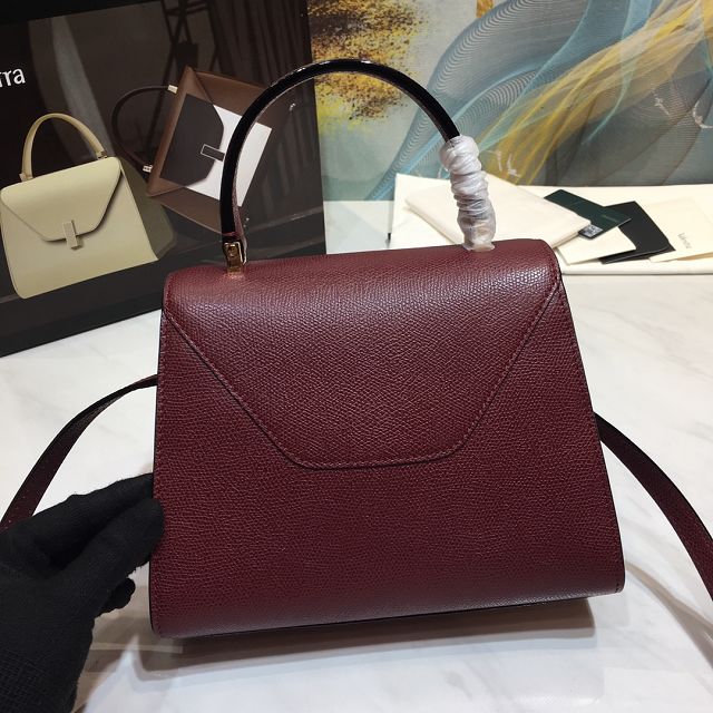 Valextra original calfskin iside mini bag 36028 bordeaux