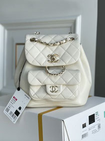 CC original calfskin mini backpack AS2908 white