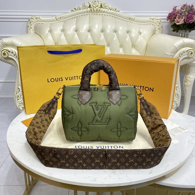 Louis vuitton original econyl speedy 25 M59009 green