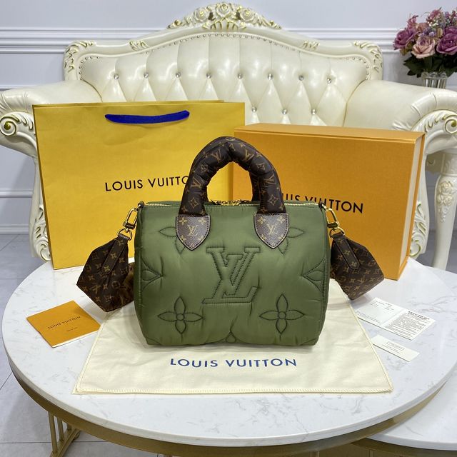 Louis vuitton original econyl speedy 25 M59009 green