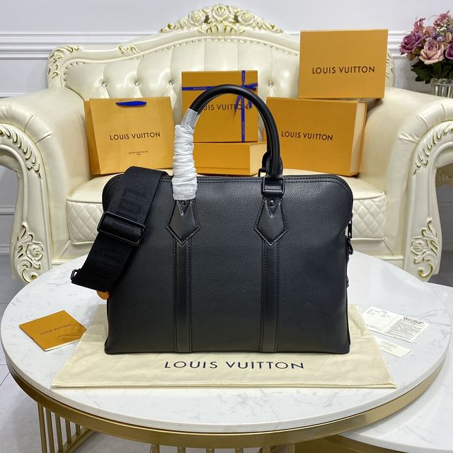 Louis vuitton original calfskin business-friendly briefcase M59159 black