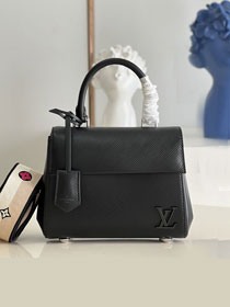 Louis vuitton original epi leather cluny mini handbag M58928 black
