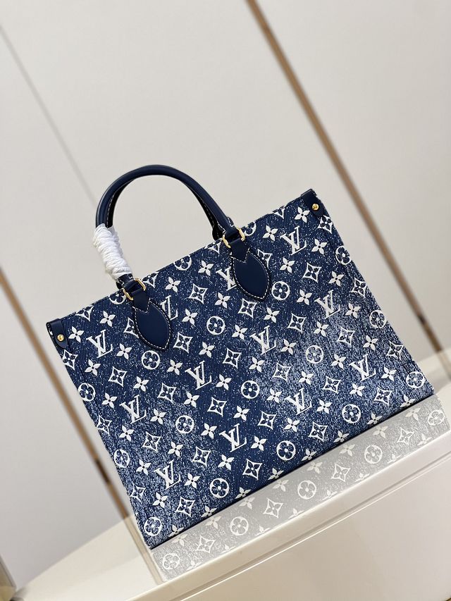 Louis vuitton original denim onthego mm M59608 blue