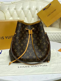 Louis vuitton original damier ebene neonoe bag N40214 yellow