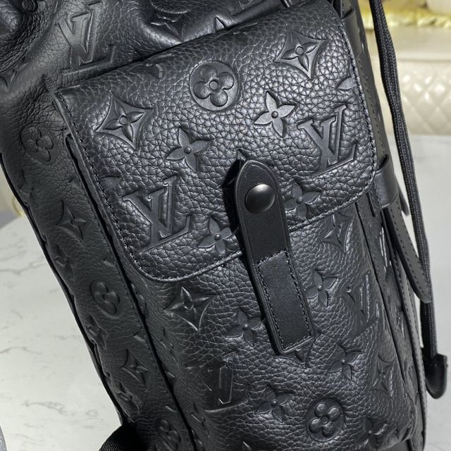 Louis vuitton original calfskin christopher backpack MM M41379 black