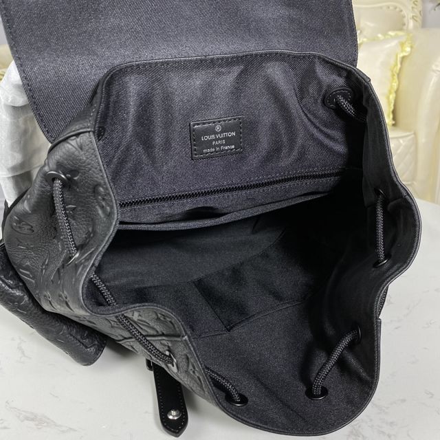 Louis vuitton original calfskin christopher backpack MM M41379 black