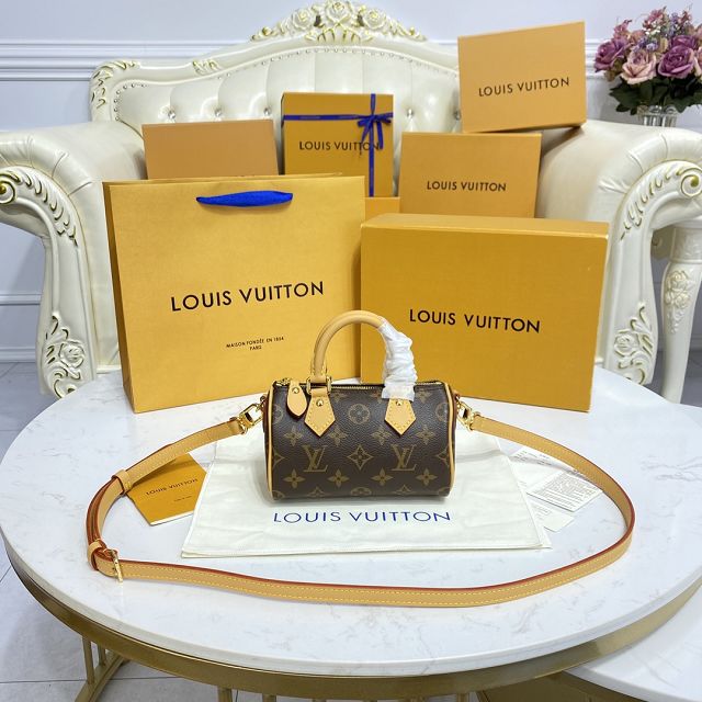 Louis vuitton original monogram canvas nano speedy M81085