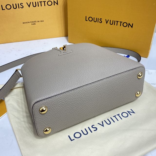 Louis vuitton original calfskin capucines BB handbag M53963 grey