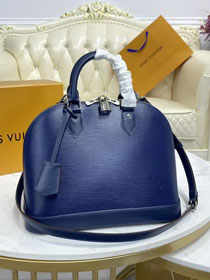 Louis vuitton original epi leather alma pm M40862 blue