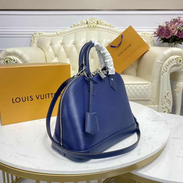 Louis vuitton original epi leather alma pm M40862 blue