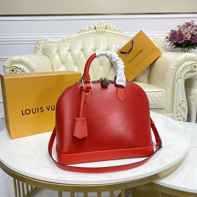 Louis vuitton original epi leather alma pm M40862 red