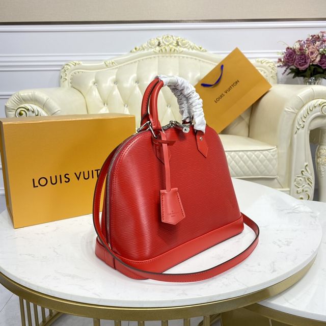 Louis vuitton original epi leather alma pm M40862 red