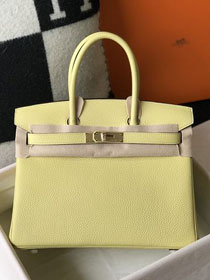 Hermes original togo leather birkin 35 bag H35-1 jaune poussin