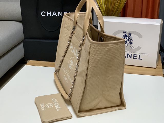 CC original canvas large shopping bag A66941 apricot