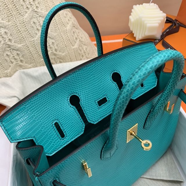 Hermes handmade original lizard leather birkin bag LB350 