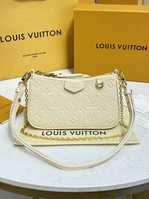 Louis vuitton original calfskin easy pouch M81066 white