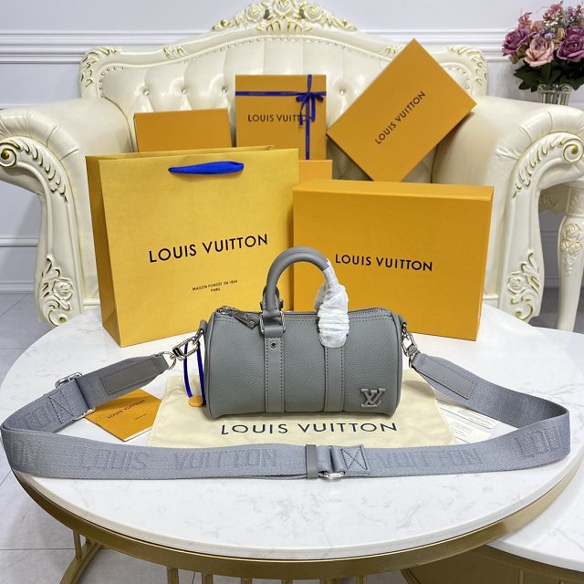 Louis vuitton original calfskin keepall XS bag M80950 grey