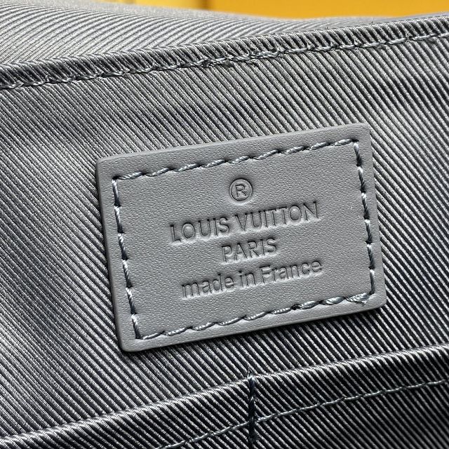 Louis vuitton original calfskin aerogram messenger bag M59327 grey