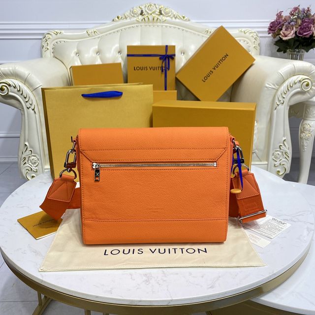 Louis vuitton original calfskin aerogram messenger bag M59327 orange