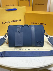 Louis vuitton original calfskin keepall city bag M57082 blue