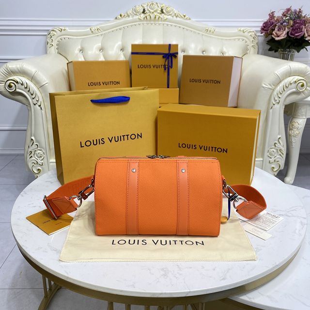 Louis vuitton original calfskin keepall city bag M57082 orange